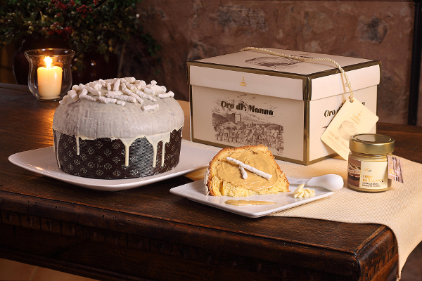 Panettone Manna Linea Oro Fiasconaro mit Manna Crème